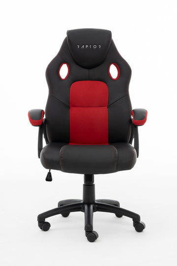 EU Product - Stuhl GS-40 PU + Fabric            schwarz/rot thumbnail