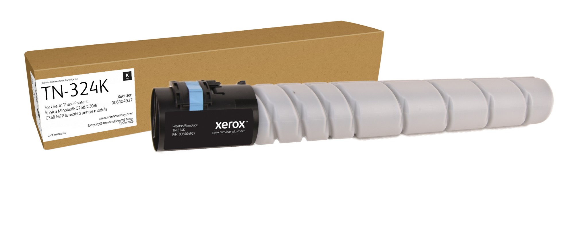 Xerox 006R04927 Toner black, 28K pages (replaces Konica Minolta TN-324K) for KM bizhub C 258
