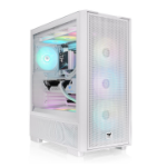 Thermaltake S380 TG ARGB Midi Tower Black, White