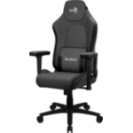 Aerocool CROWNASHBK, Ergonomic Gaming Chair, Adjustable Cushions, AeroWeave Technology, Black