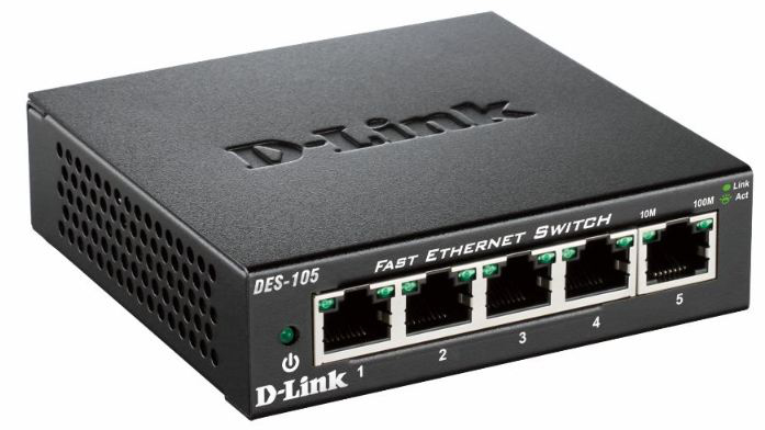 Image of D-Link DES-105 Unmanaged Black