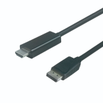 VisionTek 901214 video cable adapter 2 m DisplayPort HDMI Type A (Standard) Black