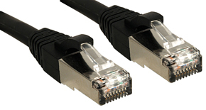 Photos - Cable (video, audio, USB) Lindy 45602 networking cable Black 1 m Cat6 SF/UTP  (S-FTP)
