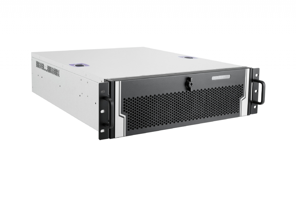 In-Win IW-R300-01N - 3U Feature Rich Short Depth Server Chassis for CCTV Applications thumbnail