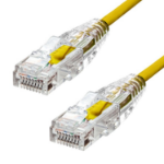 ProXtend Ultra Slim CAT6 U/UTP CU LSZH Ethernet Cable Yellow 2M