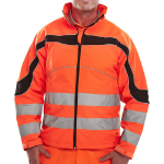 BEESWIFT Eton Hi-Viz Soft Shell Jacket Orange / Black L