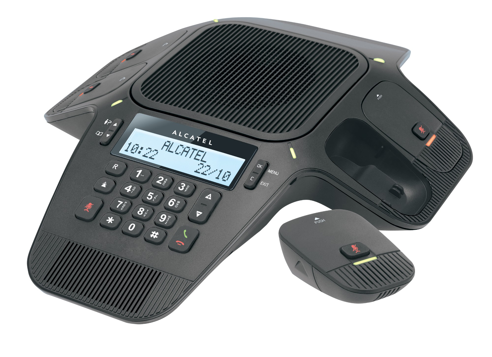 Alcatel Conference 1800 DECT telephone Caller ID Black