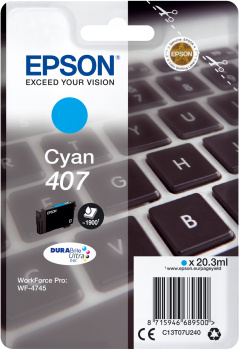 Image of Epson C13T07U240/407 Ink cartridge cyan, 1.9K pages ISO/IEC 19752...