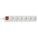 Lindy 73126 power extension 6 AC outlet(s) Indoor White