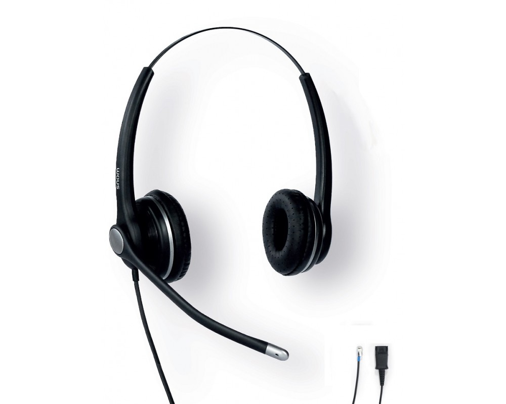 Snom A100D headphones/headset Wired Head-band Office/Call center Black