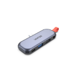 UNITEK uHUB Q4 Wired USB 3.2 Gen 2 (3.1 Gen 2) Type-C Black