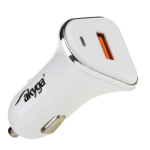 Akyga AK-CH-07 mobile device charger Smartphone, Tablet Silver, White Cigar lighter Fast charging Auto