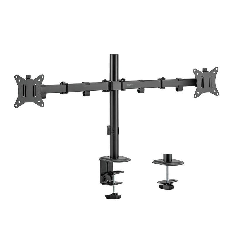Image of LogiLink Dual Monitor mount, 17"-32", steel, arm length: 376mm
