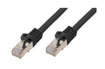 EU Product - RJ45 Patchkabel S/FTP, Cat7 LSZH 0,5m schwarz thumbnail