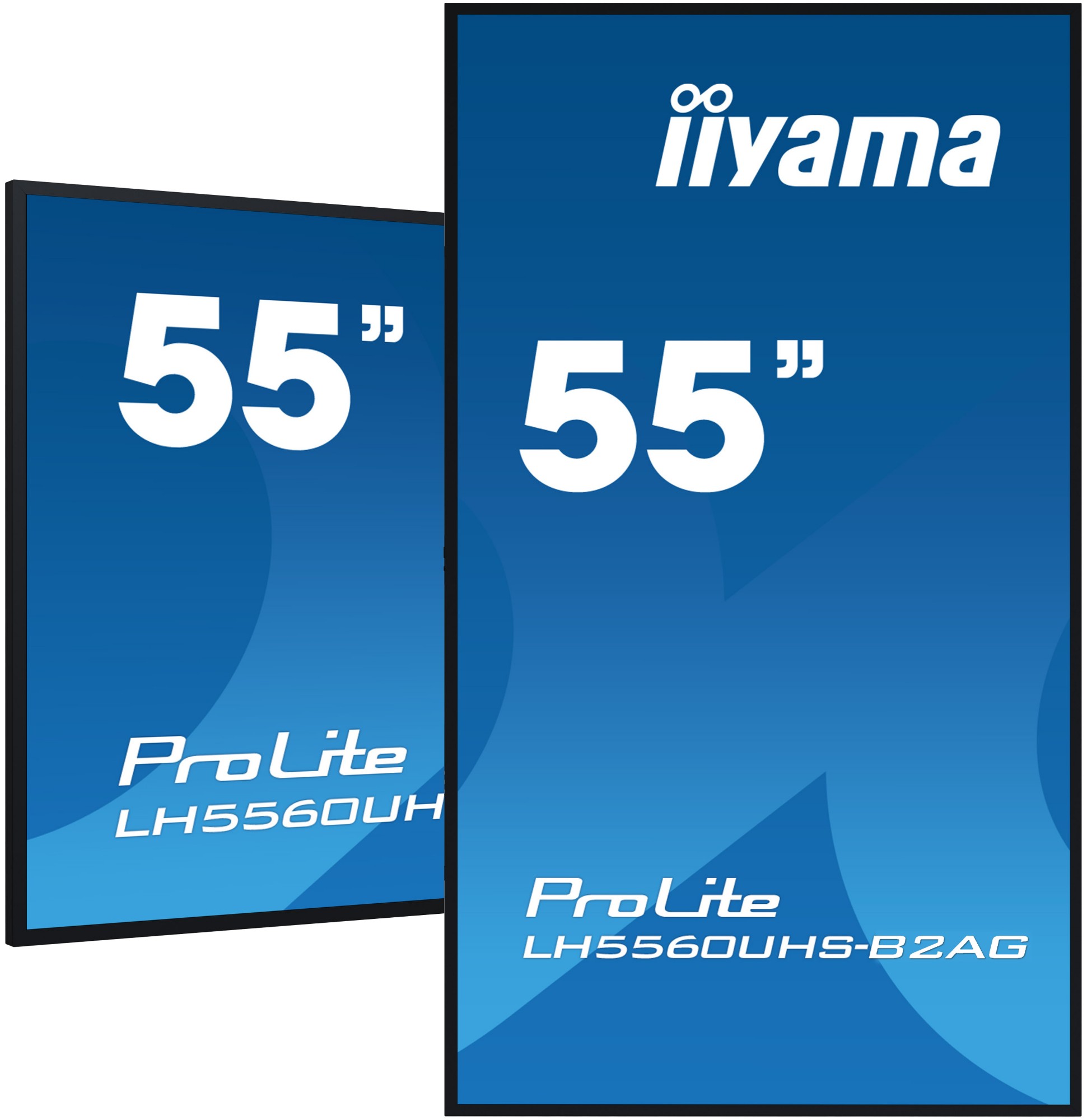 iiyama 55" 4K UHD professional digital signage display with advan