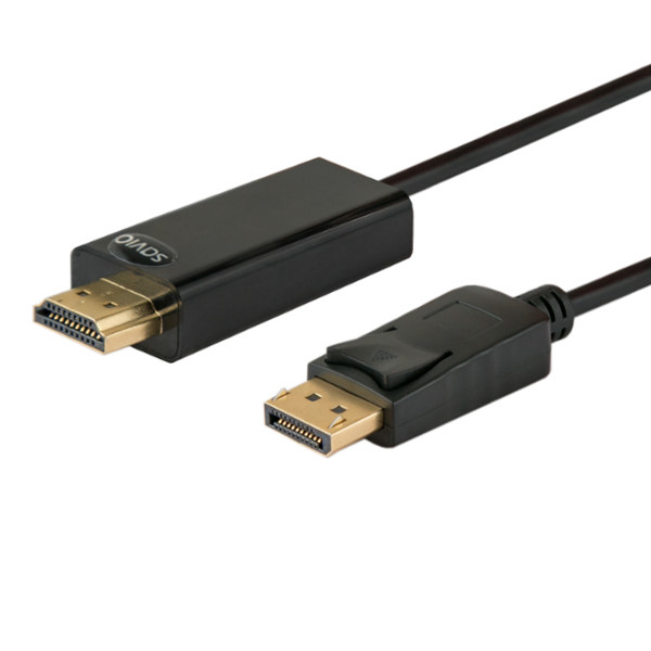 Image of Savio CL-56 video cable adapter 1.5 m DisplayPort HDMI Type A...