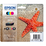 Epson C13T03U64020/603 Ink cartridge multi pack Bk,C,M,Y Blister Acustic Magnetic 3,4ml + 3x2,4ml Pack=4 for Epson XP 2100