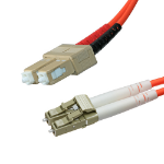 Cablenet 30m OM3 50/125 LC-SC Duplex Orange LSOH Fibre Patch Lead