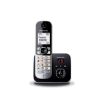 Panasonic KX-TG6821 DECT telephone Caller ID Black, Silver
