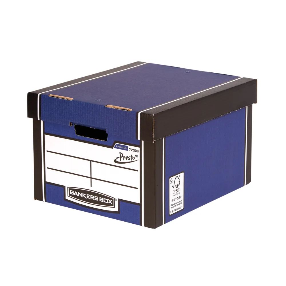 Bankers Box PREMIUM CLASSIC STOR BOX BLUE PK5