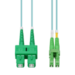 AddOn Networks ADD-ASC-ALC-5M5OM4 InfiniBand/fibre optic cable 5 m LC SC OFNR Aqua colour, Green