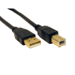 Cables Direct 1.8m USB 2.0 USB cable USB A USB B Black