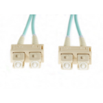 4Cabling 10m SC-SC OM3 Multimode Fibre Optic Cable: Aqua