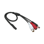 ACTi PMIC-0100 microfoon Zwart, Rood, Wit Microfoon voor beveiligingscamera's