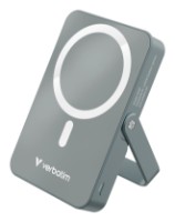 Verbatim Charge 'n' Go Magnetic Wireless Power Bank with stand - 10000 mAh Grey