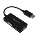 LogiLink CV0109 video cable adapter 0.15 m DisplayPort VGA + HDMI + DVI Black