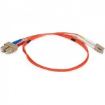 Monoprice 2626 InfiniBand/fibre optic cable 39.4" (1 m) 2x LC 2x SC OFNR OM1 Orange