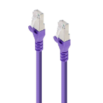 ALOGIC 0.5m Purple Shielded CAT6A LSZH Network Cable