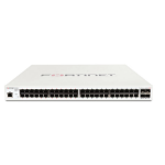 Fortinet Layer 2/3 FortiGate switch controller compatible PoE+ switch with 48 x GE RJ45 ports, 4 x GE SFP, with automatic Max 370W POE output limit