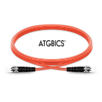 ATGBICS ST-ST OM2, Fibre Optic Cable, Multimode, Duplex, Orange, 2m