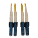 Tripp Lite N370X-03M InfiniBand/fibre optic cable 118.1" (3 m) LC OFNR Blue, Yellow