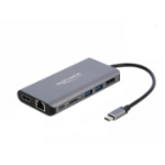 DeLOCK 87683 laptop dock/port replicator Wired USB 3.2 Gen 1 (3.1 Gen 1) Type-C Grey