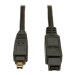 Tripp Lite F019-006 FireWire 800 IEEE 1394b Hi-speed Cable (9pin/4pin M/M) 6 ft. (1.83 m)