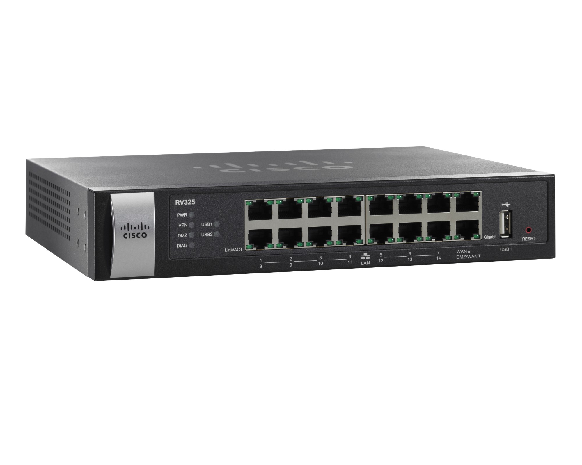 Cisco RV325 Dual WAN VPN Router – 14 GbE Ports