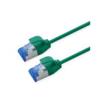 ROLINE S/FTP Patch Cord Cat.6A / Class EA, LSOH, Slim, PoE, green, 3 m