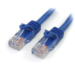 StarTech.com 45PAT5MBL cable de red Azul 5 m Cat5e U/UTP (UTP)