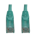 Tripp Lite N261-006-AQ networking cable Aqua color 70.9" (1.8 m) Cat6a U/UTP (UTP)