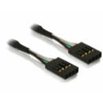 DeLOCK Cable pinheader F/F signal cable 0.40 m Black