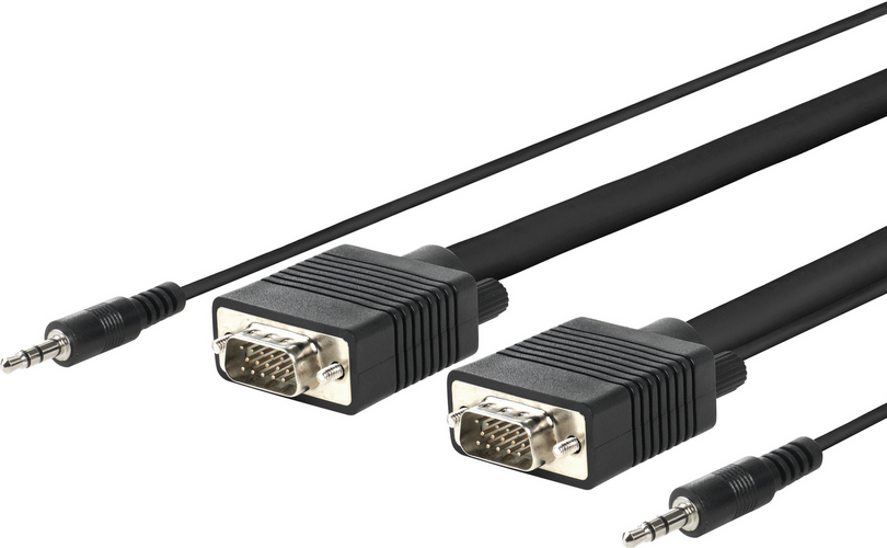 Image of Vivolink PROVGAS15 video cable adapter 15 m VGA (D-Sub) + 3.5mm Black