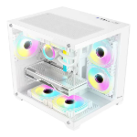 XZEAL Gabinete Xzeal Panzer II Cubo M-ATX/ITX XZGAMC2W Espacio para Disco Duro 1 x 3.5 HDD - 2 x 2.5 SSD