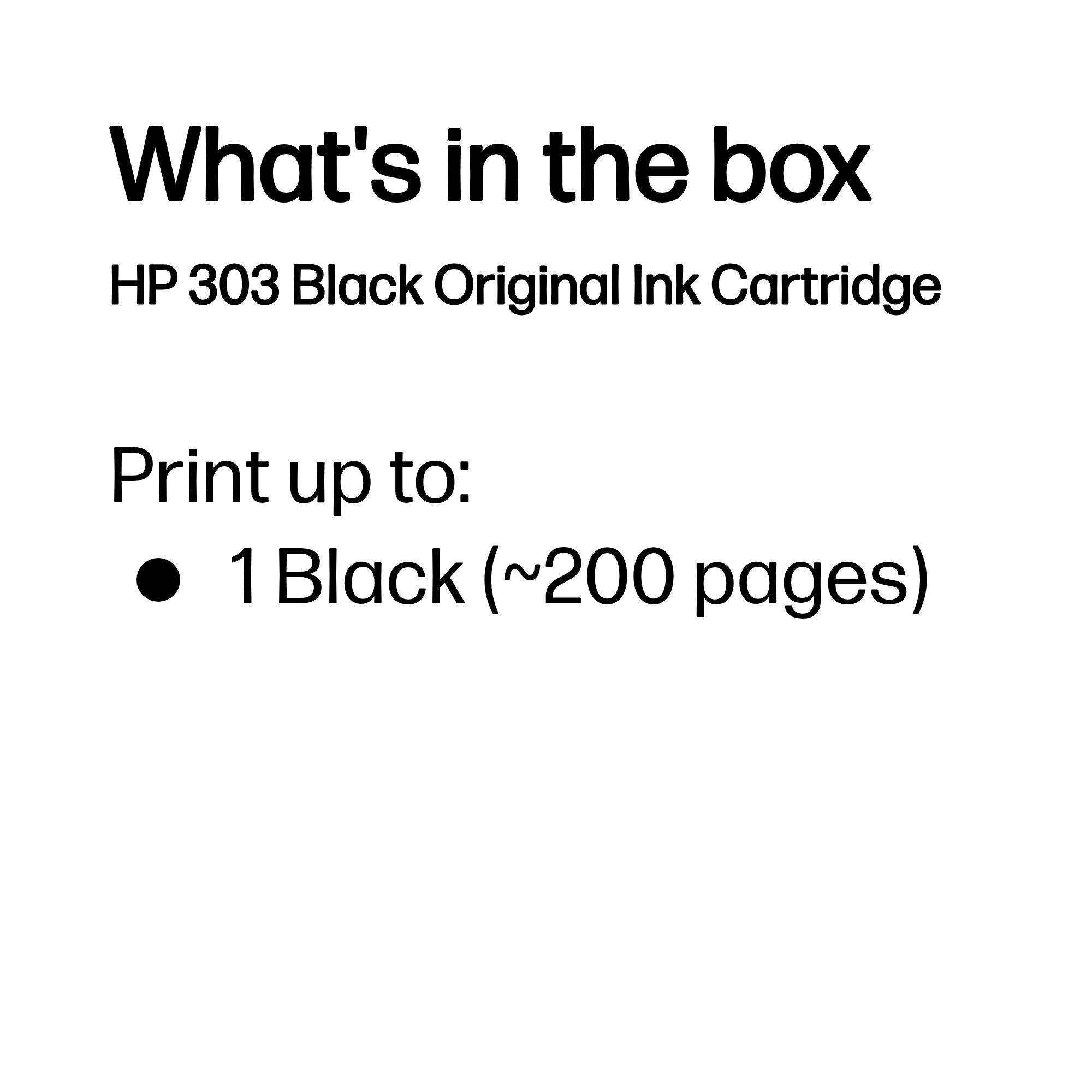 HP T6N02AE/303 Printhead cartridge black, 200 pages 4ml for HP Envy Photo 6230