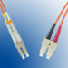 Microconnect LC/PC-SC/PC 1m fibre optic cable OM1 Orange