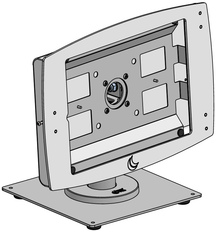 Ergonomic Solutions SP1 pole 120mm on 200x200mm