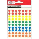 BLICK COLORED LBLS 8MM AST PK7000