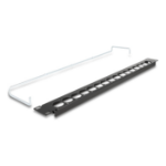 DeLOCK 19″ D-Type Patch Panel with strain relief 16 port 1U black
