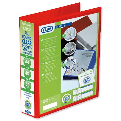 Image of Elba 400008432 ring binder A4 Red